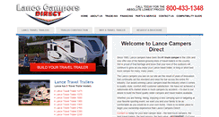 Desktop Screenshot of lancetrailersdirect.com